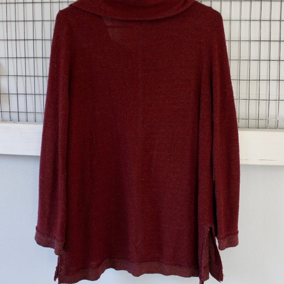 Maroon Mauve Flowy Sweater - Picture 6 of 7